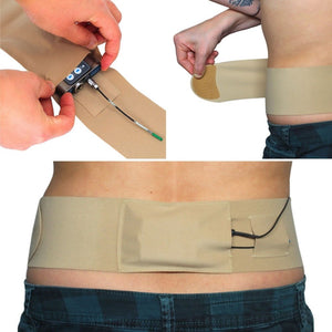 Ursa Straps Waist Sideways Pouch - Medium (Beige)