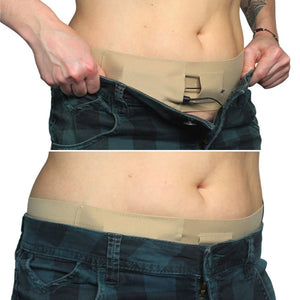 Ursa Straps Waist Sideways Pouch - Medium (Beige)