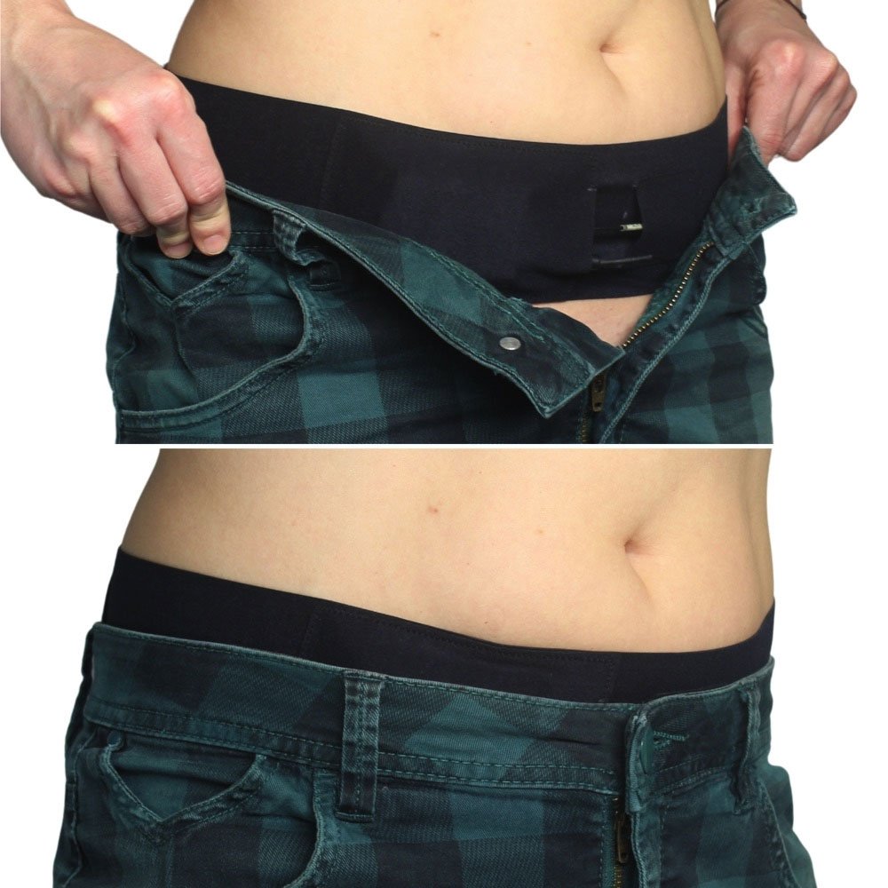 Ursa Straps Waist Sideways Pouch - Medium (Black)