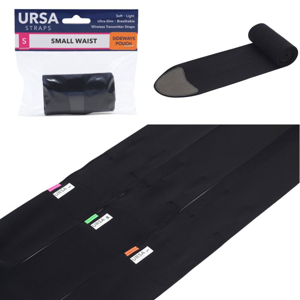 Ursa Straps Waist Sideways Pouch - Medium (Black)