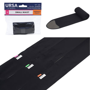 Ursa Straps Waist Sideways Pouch - Medium (Black)