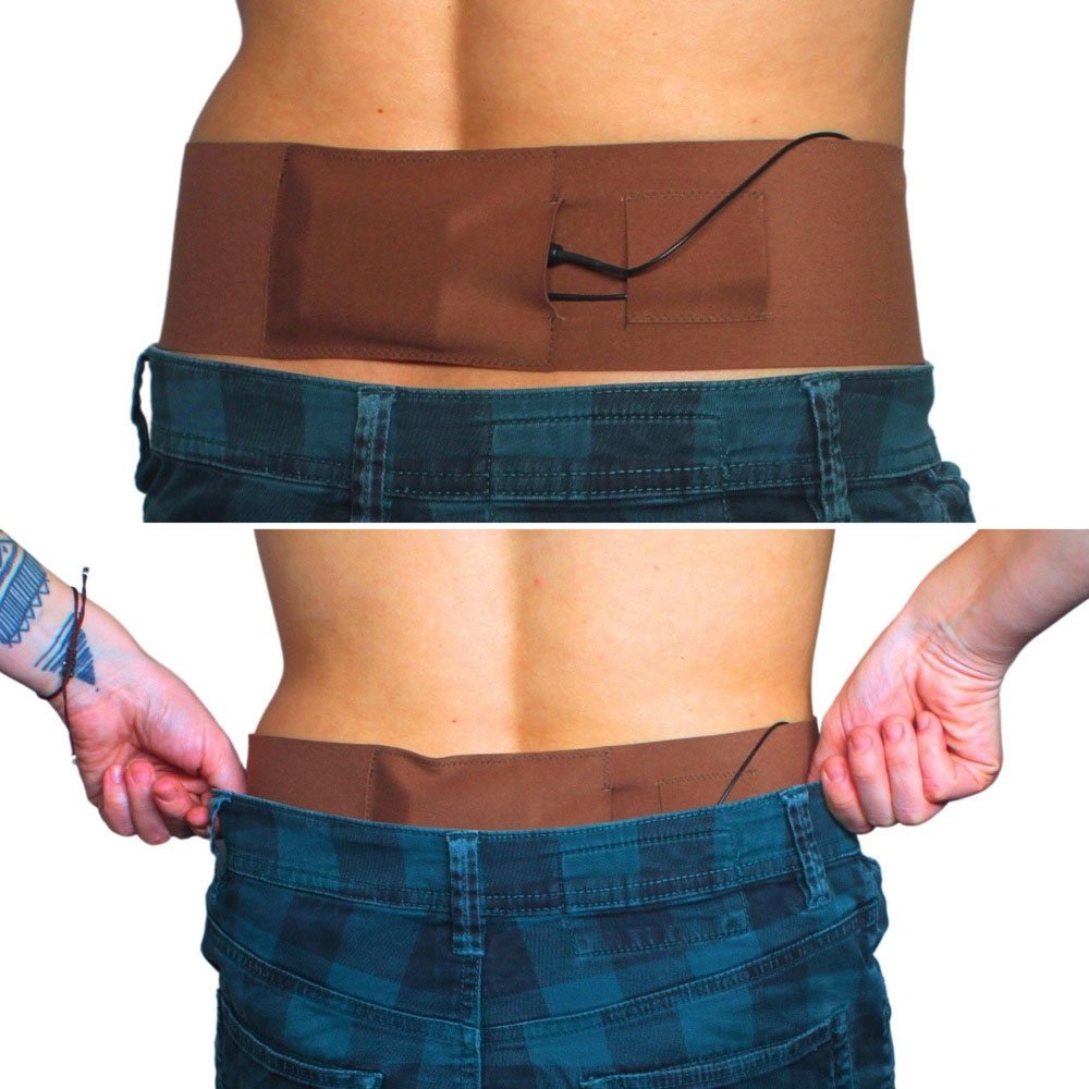 Ursa Straps Waist Sideways Pouch - Medium (Caramel)