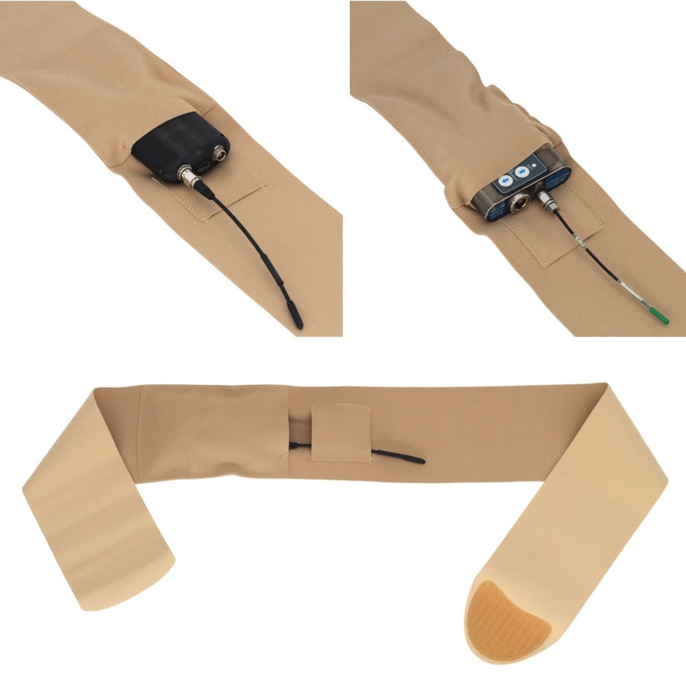 Ursa Straps Waist Sideways Pouch - Large (Beige)