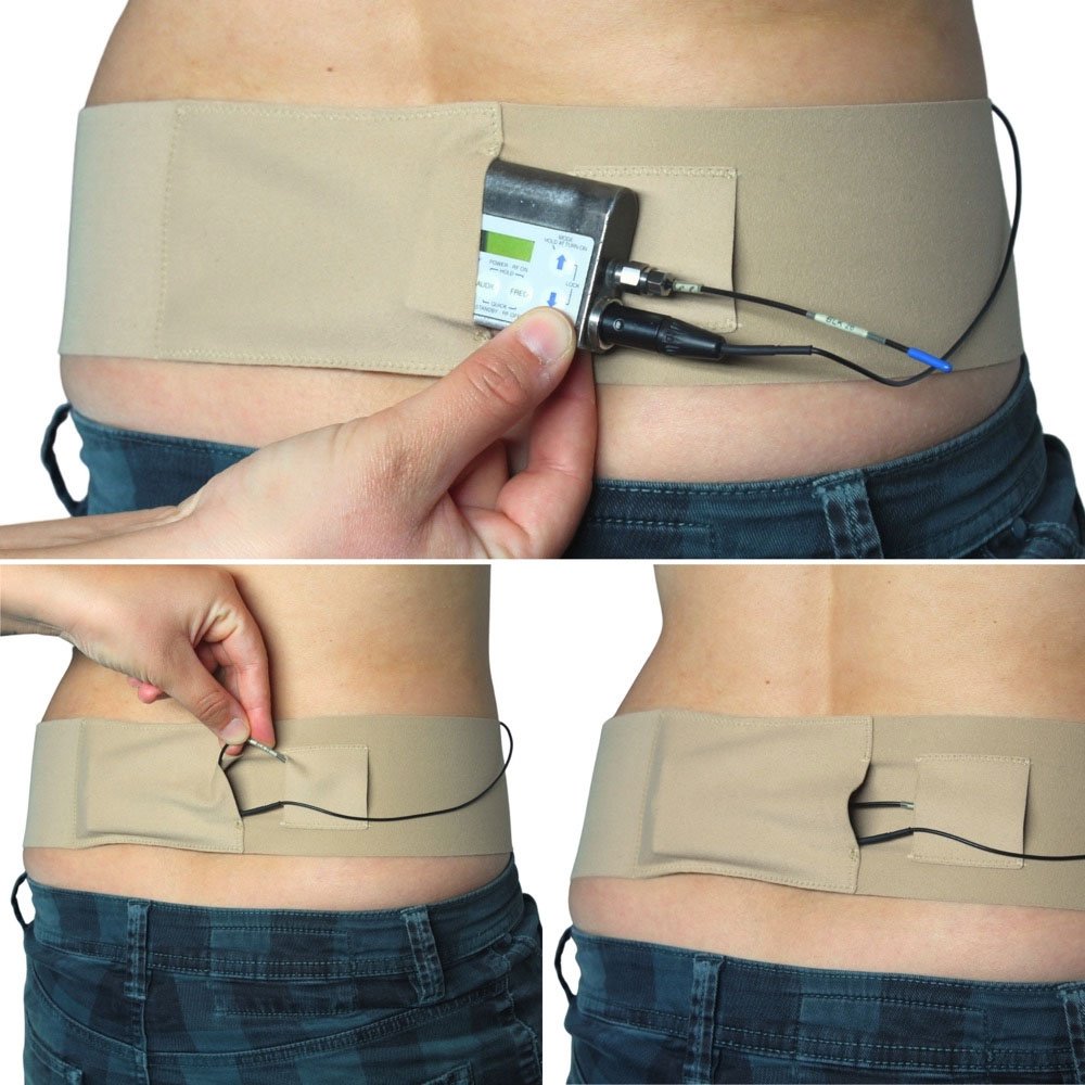 Ursa Straps Waist Sideways Pouch - Large (Beige)