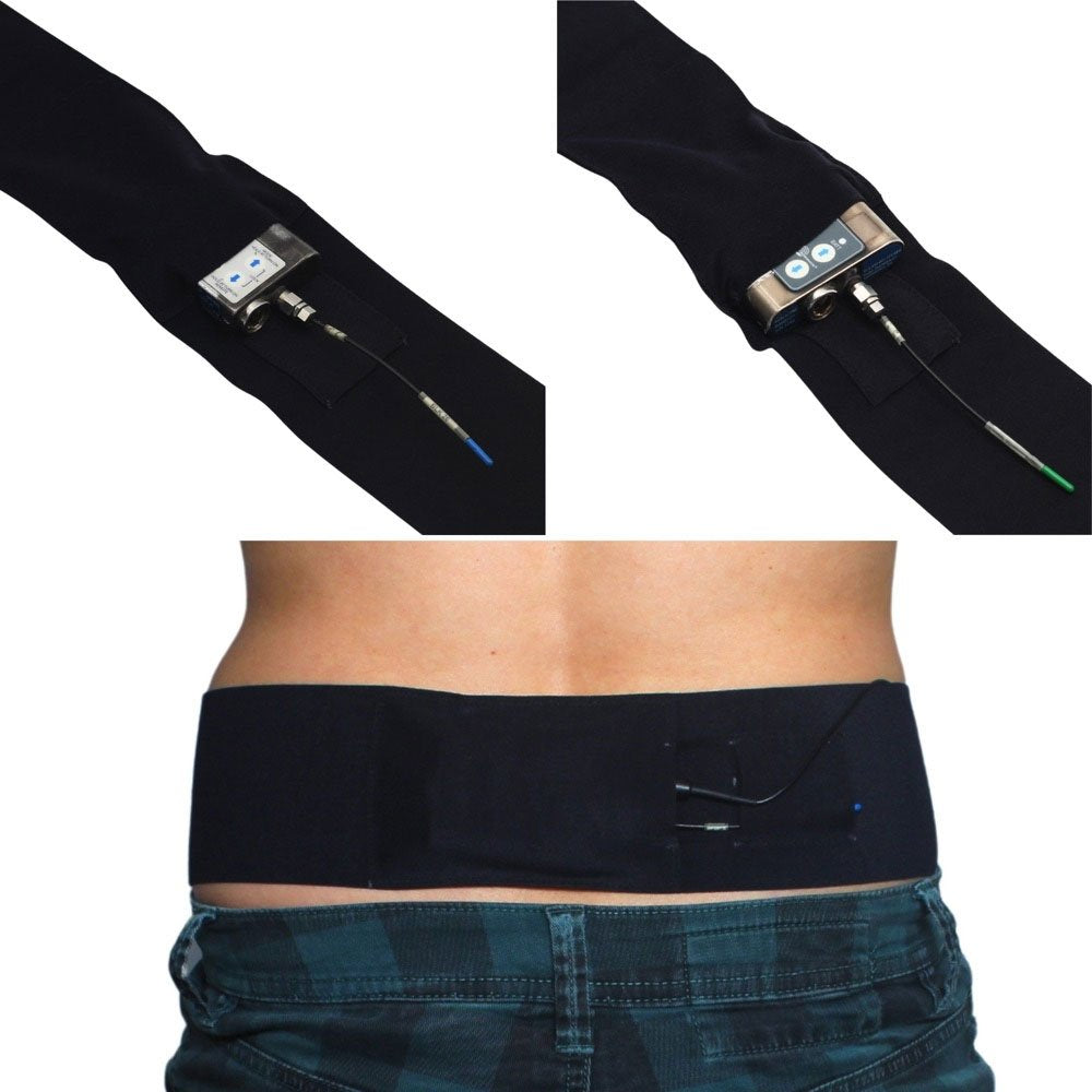 Ursa Straps Waist Sideways Pouch - Large (Black)