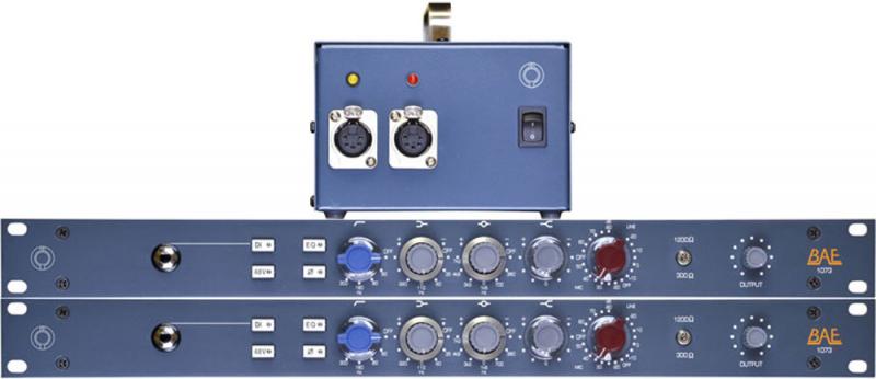 BAE 1073 - Mic Pre/EQ 19'' Rackmount Pair with PSU