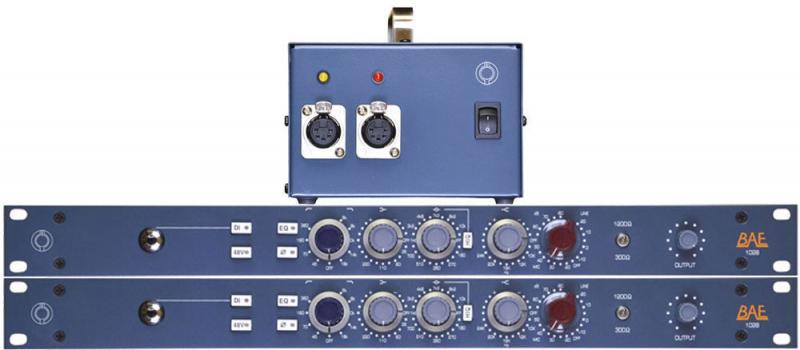 BAE 1028 - Mic Pre/EQ 19'' Rackmount Pair with PSU