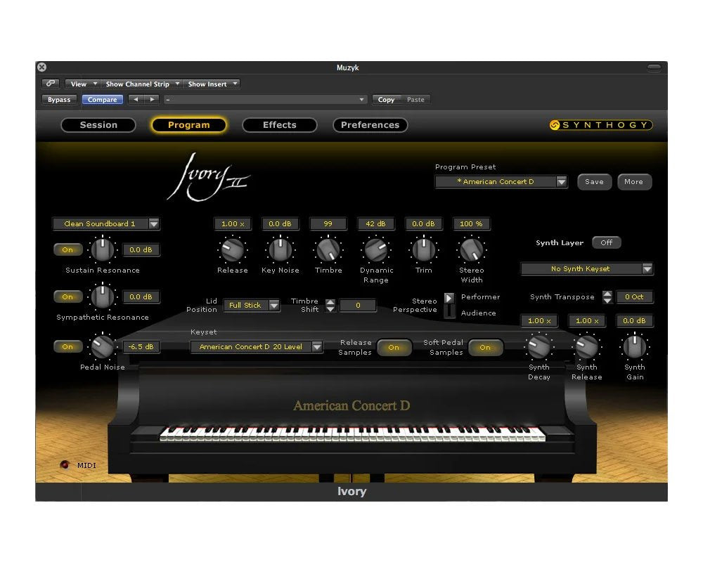 Synthogy Ivory II American Concert D