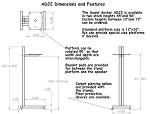 Sound Anchors ADJ2 - Single 44''